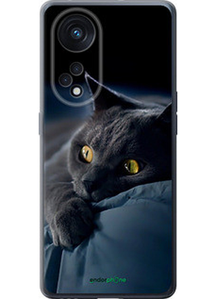 Чохол на oppo oppo reno 8t 5g димчастий кіт "825u-3122-2448"