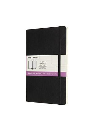 Записная книжка moleskine classic средняя, линейка-нелинованная черная мягкая (nb313sbk)
