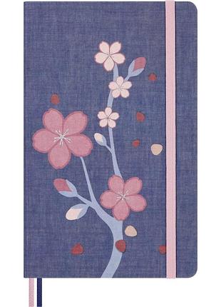 Блокнот moleskine sakura средний, нелинованный синий (lesu08qp062)
