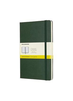Записник moleskine classic середній, клітинка миртовий зелений (qp061k15)