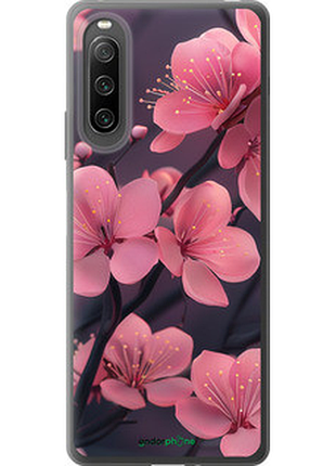 Чохол на sony xperia 10 iv пурпурова сакура "6075u-2789-2448"