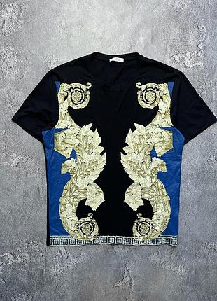 Vintage винтажная футболка versace collection версаче big logo baroque size m