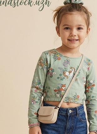 Трикотажная кофта топ h&amp;m на девочку 4-6 лет 110-116 см