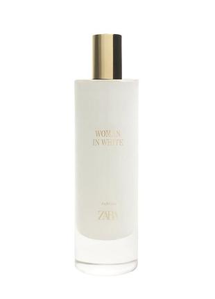 Парфумована вода для жінок zara woman in white 80 ml оригінал зара розпаковане упакування