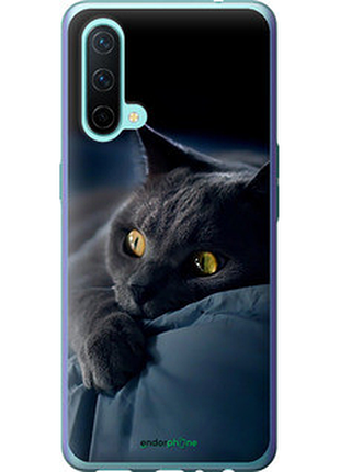 Чохол на oneplus nord ce димчастий кіт "825u-2382-2448"