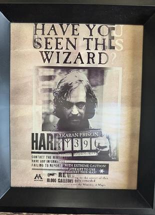 3d лентикулярний постер гаррі поттер (harry potter) в рамці — сіріус блек / гаррі поттер