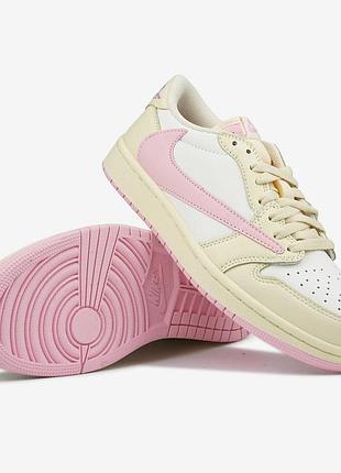 Jorgan 1 low x travis scott shy pink