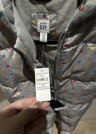 Пуховый комбинезон gap 12-18 4