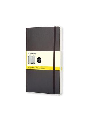 Записник moleskine classic середній, клітинка чорний м’який (qp617)
