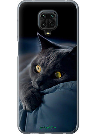 Чехол на xiaomi redmi note 9 pro дымчатый кот "825u-1911-2448"