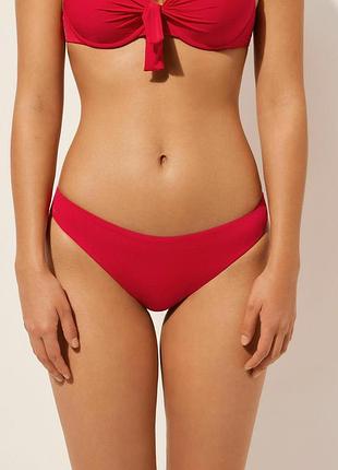 Calzedonia плавки до купальника бікіні червоного кольору