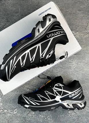 Salomon xt-6 gore-tex black/grey 6