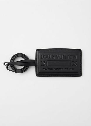 Шкіряна брендова бірка / багажна бирка louis vuitton original