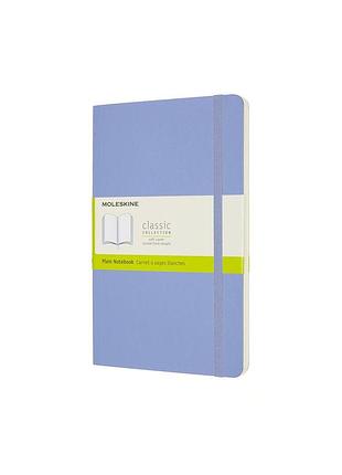 Записник moleskine classic середній, нелінований блакитна гортензія м'який (qp618b42)