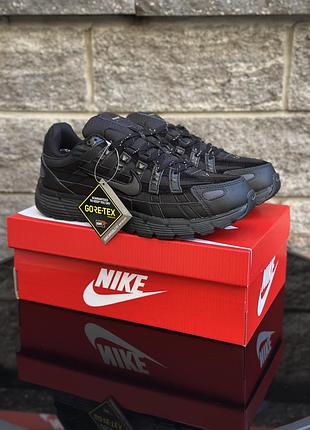 Nike p-6000 black gore-tex водонепроникні термо кросівки з мембраною