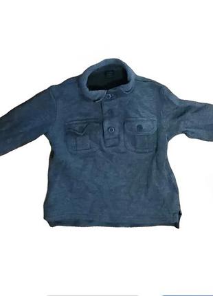 Baby gap серая кофта 12–18 мес., стильная рубашка