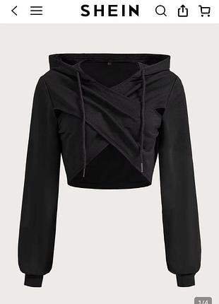 Укорочене худі shein