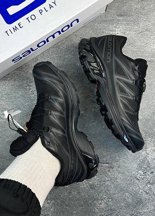 Salomon xt-6 gore-tex total black 4