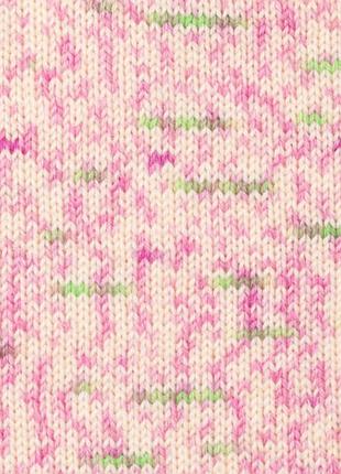 Носочная пряжа drops fabel - print, 931 lime kiss