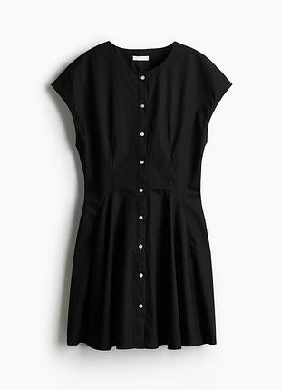 Нова чорна бавовняна сукня h&m, р. s (100% бавовна)