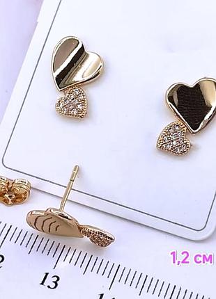 Серьги. медзолото