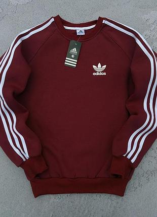 Зима свитшот adidas бордовый
