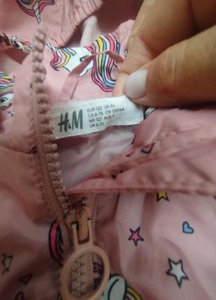Ветровая дождевик плащ h&amp;m 6-7 лет 122 2