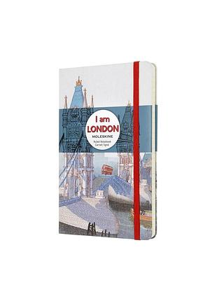 Записная книжка moleskine i am london средняя, линейка (leqp060iamlo)