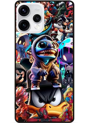 Чехол силиконовый бампер для oppo reno 15 с рисунком стич disney