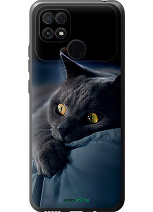 Чехол на xiaomi poco c40 дымчатый кот "825u-2701-2448"
