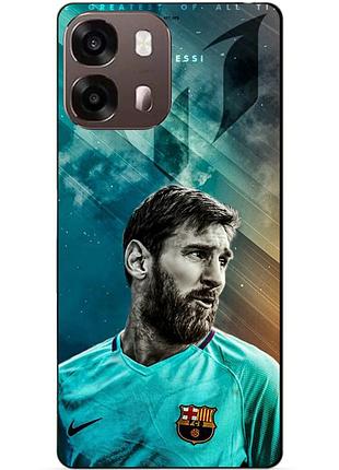 Силіконовий чохол бампер для oppo a6s з малюнком leo messi мессі
