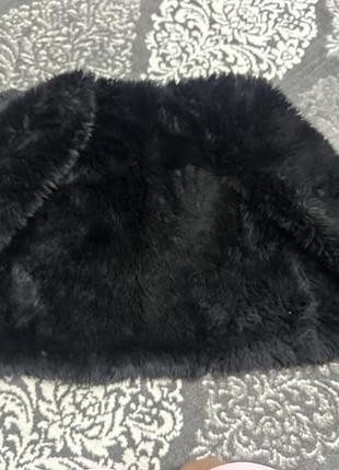 Коротка чорна шубка 3