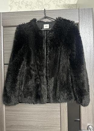 Коротка чорна шубка 2