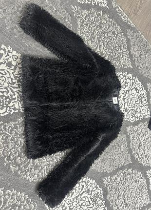 Коротка чорна шубка 4