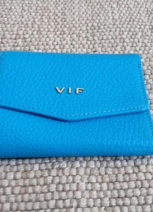 Шкіряний гаманець жіночий брендовий vif. портмоне жіноче шкіряне