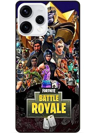 Силиконовый бампер чехол для oppo reno 15 с рисунком фортнайт fortnite