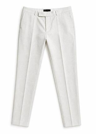 Мужские брюки asos design w34 l34 новые — фактурная ткань, зауженный крой