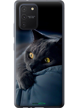Чехол на samsung galaxy s10 lite 2020 дымчатый кот "825t-1851-2448"