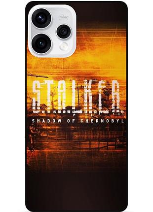 Чехол силиконовый бампер для oppo reno 15 с рисунком stalker сталкер