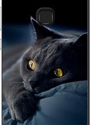 Чохол на huawei p10 lite димчастий кіт "825u-896-2448"