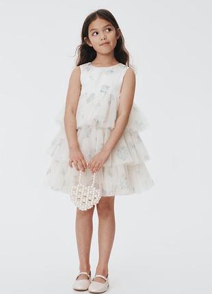 Ніжна святкова сукня h&m з фатином на 1-1.5 роки (розмір 86) – нова!