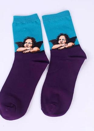 Шкарпетки жіночі яскраві 35-40р бавовна one size