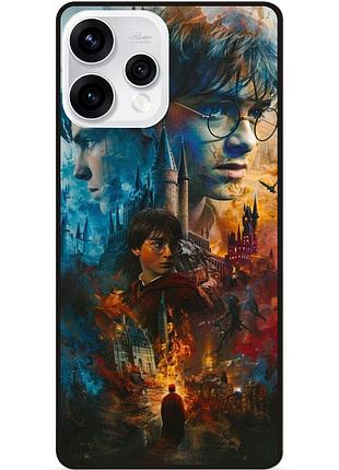 Силиконовый бампер чехол для oppo reno 15 с рисунком гарри поттер harry potter