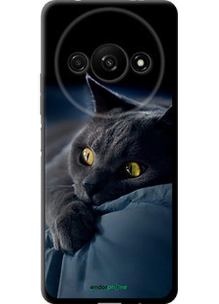 Чехол на xiaomi redmi a3 дымчатый кот "825b-3657-2448"