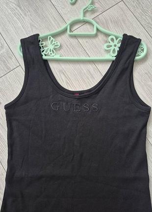 Сукня / плаття жіноче міді в рубчик guess