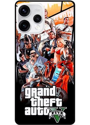 Силіконовий бампер чохол для oppo reno 15 з малюнком gta гта