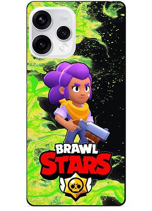 Силіконовий бампер чохол для oppo reno 15 з героєм бравл шеллі brawl