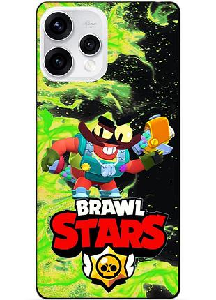 Силіконовий бампер чохол для oppo reno 15 з героєм бравл кленсі brawl