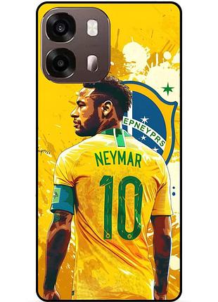 Чехол силиконовый бампер для oppo a6s с картинкой неймар neymar