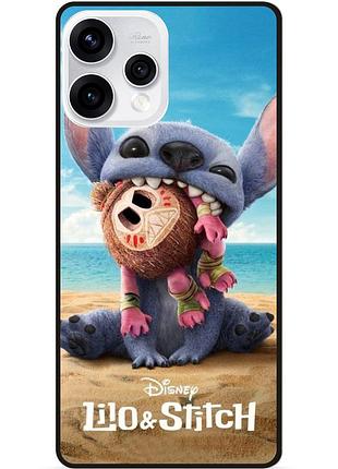 Силиконовый чехол бампер для oppo reno 15 лило и стич stitch